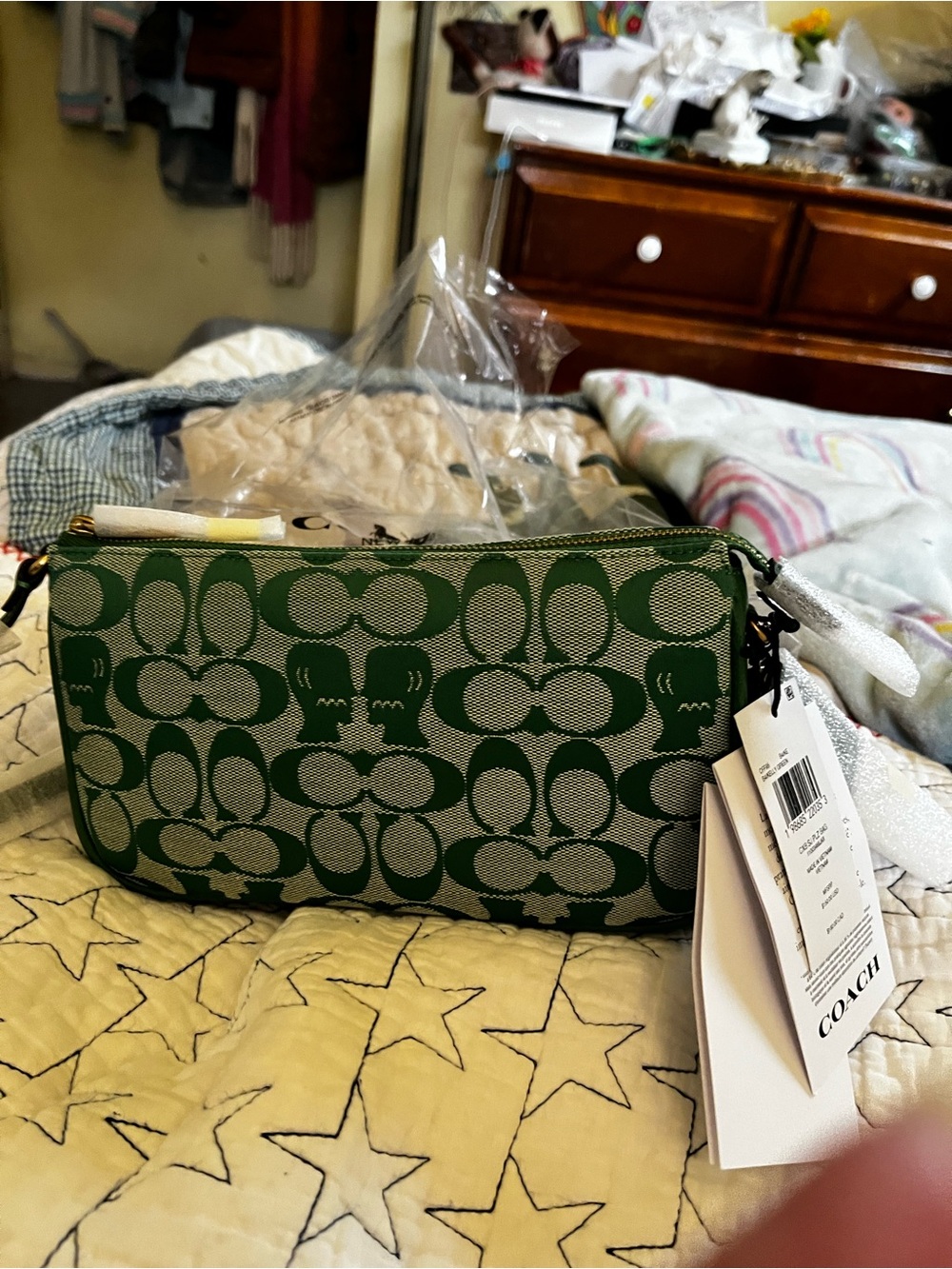 Coach X Braindead Green Plaza Bag. - Picture 2 of 16